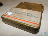 Boy Scouts Official First Aid Kit tin 1920's Empty