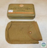Boy Scouts Official First Aid Kit tin Pre-1934 & Contents