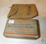 Boy Scouts Official First Aid Kit tin 1920's Empty