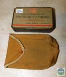 Boy Scouts Official First Aid Kit tin 1920's & Contents