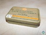 Boy Scouts Official First Aid Kit tin Pre-1934 & Contents