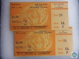 2 Clemson Football Tickets Oct. 5, 1946 vs NC State