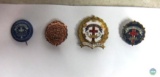 Lot of 4 US Military Religious Pins