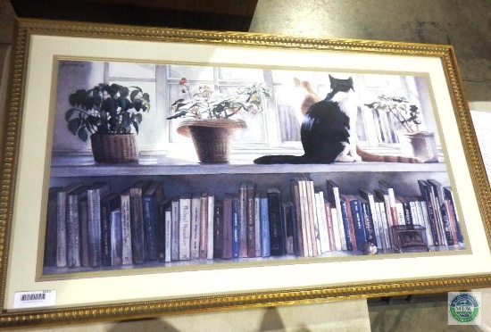 Framed Cat Print Picture