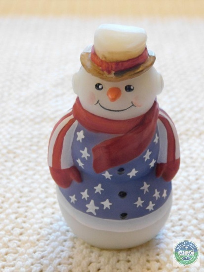 Fenton Glass Handpainted Snowman