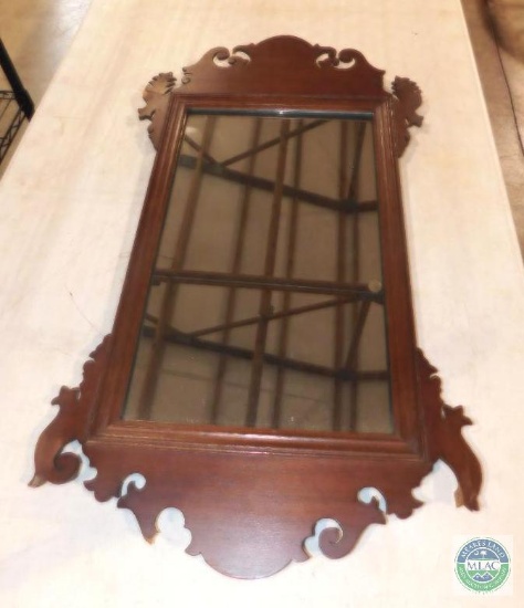 Ornate wood Mirror 30"x 18"