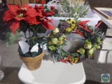 Lot of Christmas Floral & Greenery