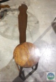 Wooden Chair - Yarn Spinning Wheel Type