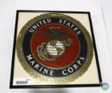 US Marine Corp Framed Foil Sticker