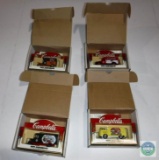 Lot of 4 Campbell Die Cast Collectible Cars
