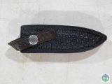 Leather boot knife sheath