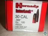 Hornady interlock 30 caliber bullets