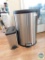 Lot 2 Stainless Steel Trash Receptacles
