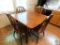Wood Dining Table & 4 Chairs Set