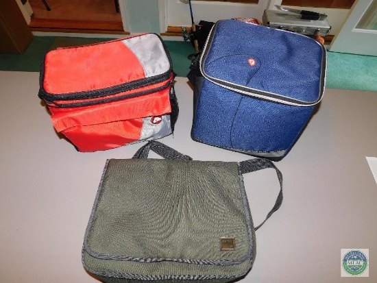 Lot of 3 Small Portable Cooers