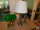 Desk Lamps & Crackle Glass Holiday Vase