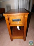Wood Side Table with Drawer 22