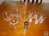 Lot of Brandy and Shot Glasses