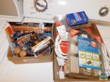 Lot of Batteries & Extension Cords & Furniture Sliders