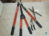 Lot of Hedge Cutters & Snips