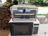 Logik Microwave & Black Angus Toaster Oven