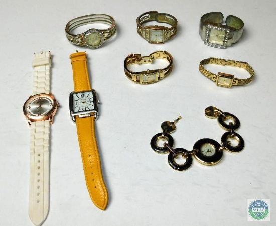 Lot of 8 Vintage Fashion Watches Including Anne Klein