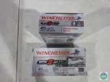 Two boxes - Winchester 45 ACP 230-grain ammunition