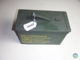 Empty ammunition box - metal - 840 round 5.56 mm size