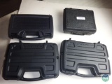 Group of (4) plastic handgun cases