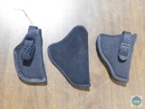 Lot of (3) soft pistol holsters