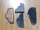 Lot of (4) soft pistol holsters