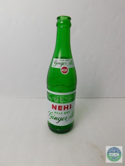 Nehi Pale Dry Ginger Ale 12 oz Green Bottle Empty