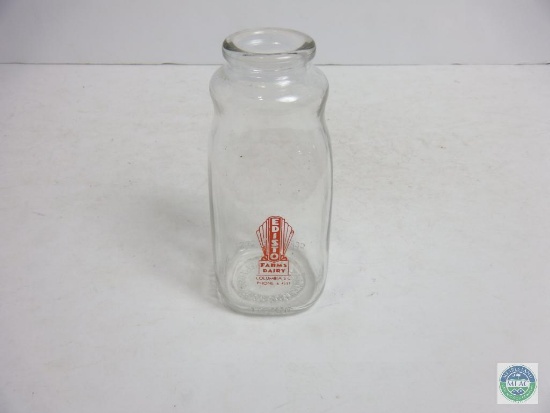 Edisto Farms Columbia SC Half Pint Clear Glass Jar Bottle