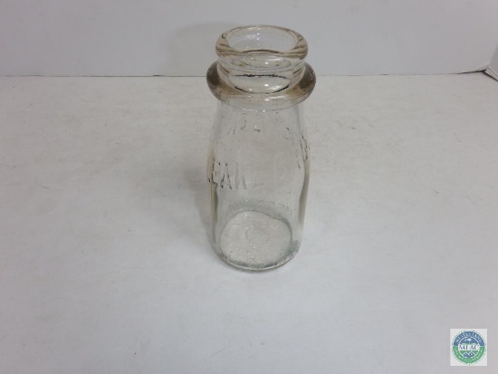 Leake Bros Greenville SC Half Pint Clear Glass Jar Bottle