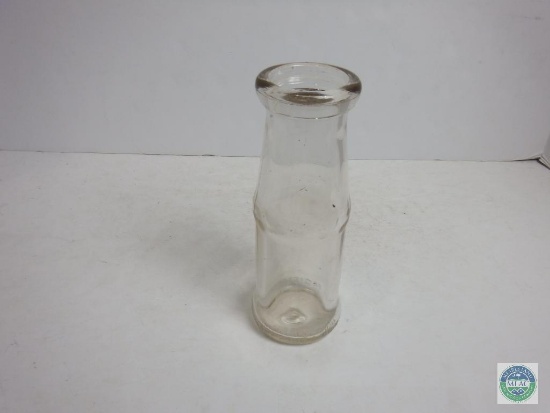 Half Pint Clear Milk Glass Jar bottle