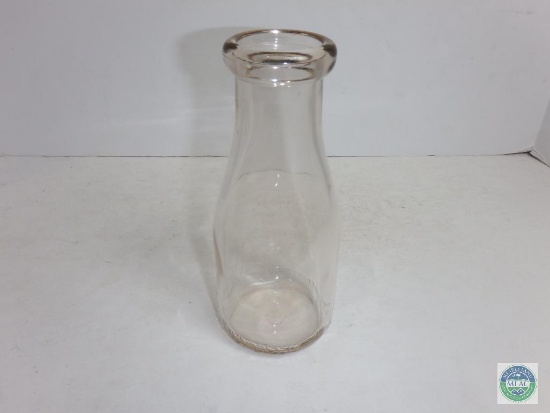 1 Pint Clear Milk Glass Jar bottle