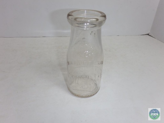 RhineHart Half Pint Clear Glass Jar bottle