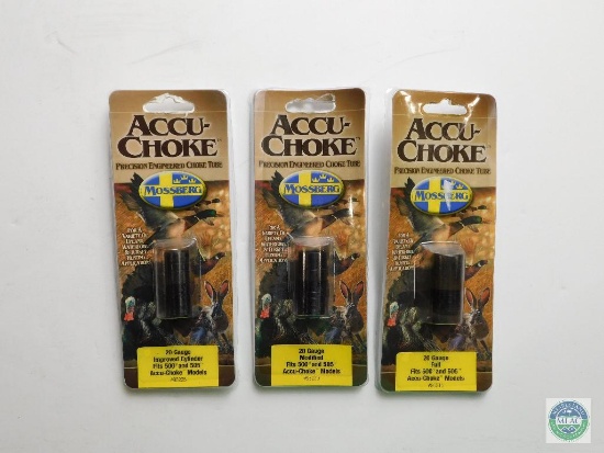 3 New Accu-Choke Mossberg 20 Gauge Choke Tubes