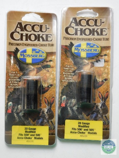 2 New Accu-Choke Mossberg 20 Gauge Choke Tubes