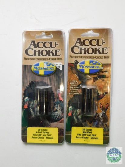 2 New Accu-Choke Mossberg 20 Gauge Choke Tubes