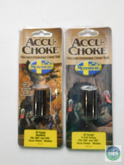 2 New Accu-Choke Mossberg 20 Gauge Choke Tubes