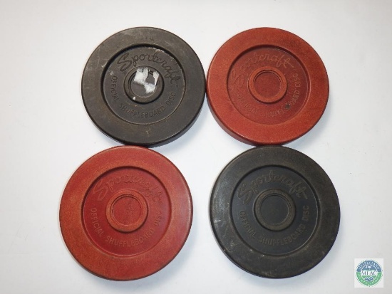 Set of 4 Sportcraft Shuffleboard Discs