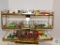 Metal Display Rack with Several Model Cars, Matchbox & Hot wheels