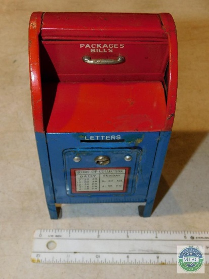 US Mail Tin Box Approx. 7.5" x 3.5"