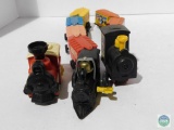 Lot of Plastic Trains and Cars by Playmates