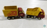 Lot 2 Small Tonka Metal Dump Trucks