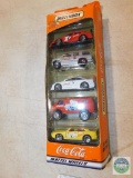 5 Pack Unopened Matchbox Coca-Cola Cars