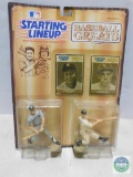 Starting Lineup Baseball Greats 2 pack Package Mickey Mantle & Joe DiMaggio & Cards