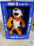 Tony the Tiger Plush Toy in the box dated 1997