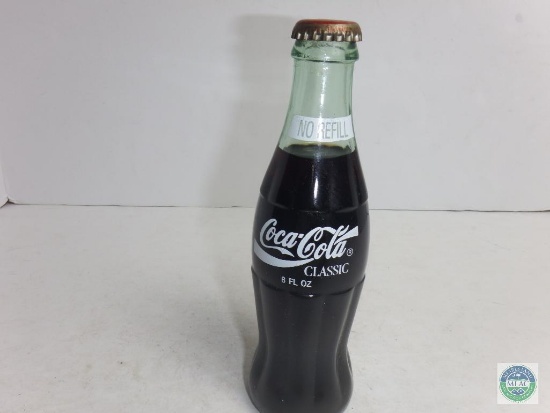 Coca-Cola Full Bottle 8 oz 1892 - 1992 100th Anniversary
